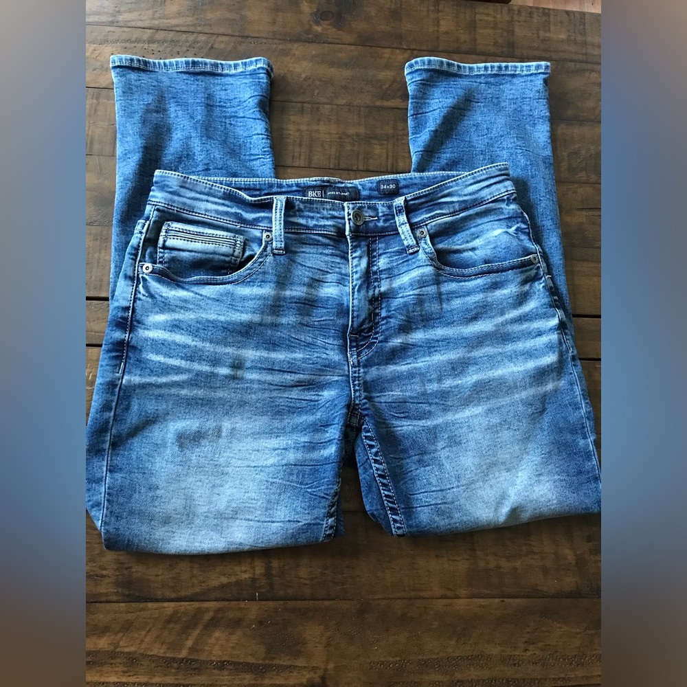 BKE Jake Straight men’s denim jeans 34x30 EUC